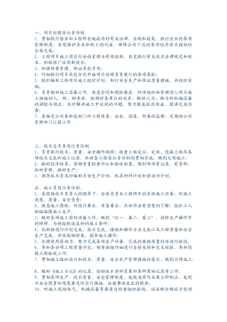 装饰装修工程岗位职责制度 