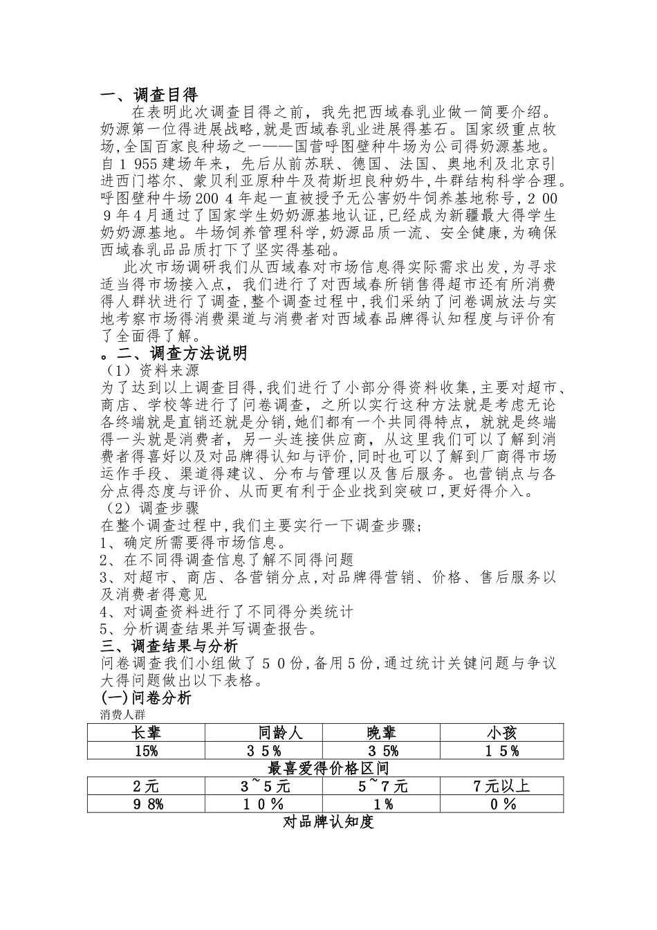 西域春牛奶的调查报告_第2页