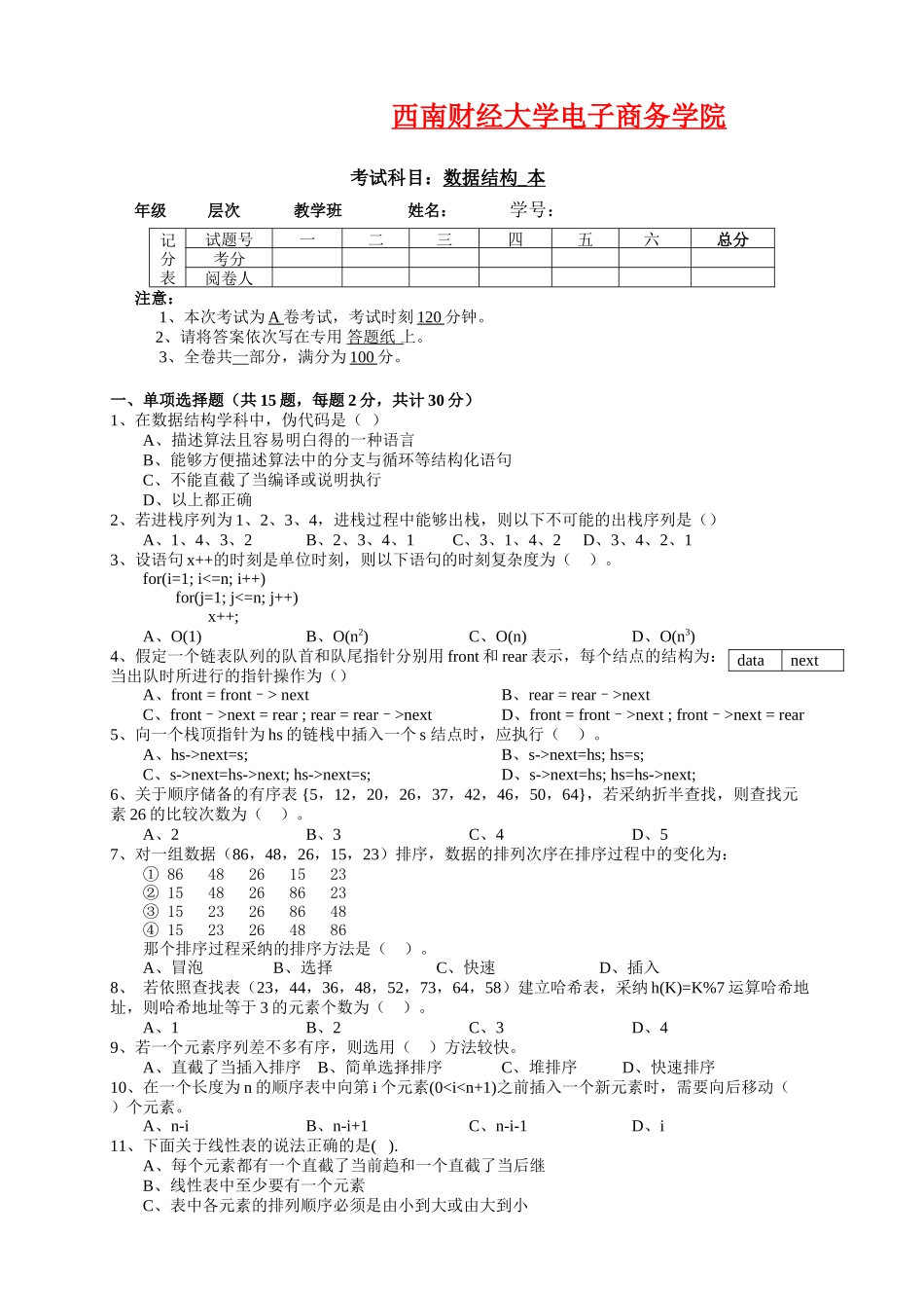西南财经大学电子商务学院_第1页
