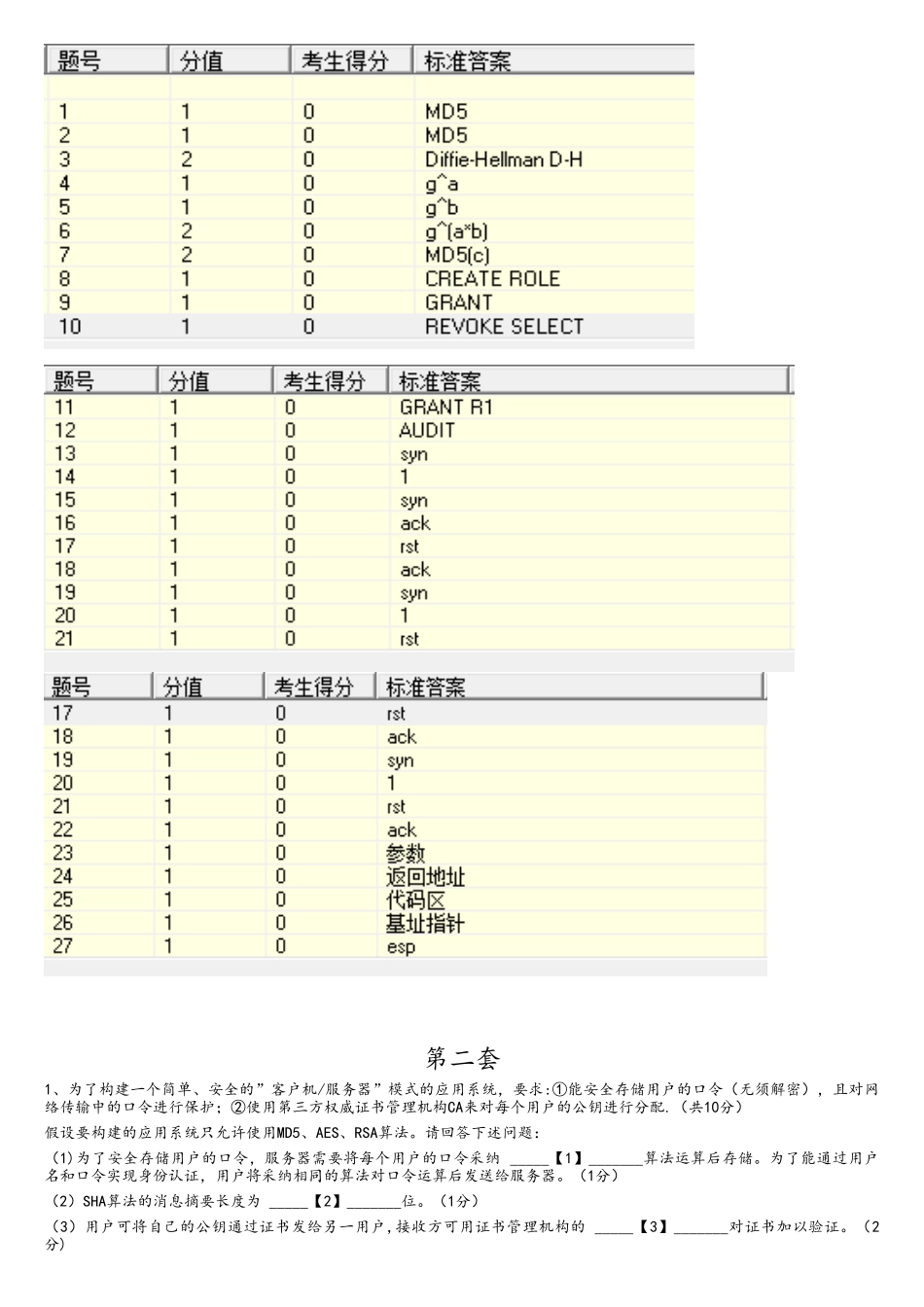 计算机三级信息安全技术综合题试题库完整_第3页