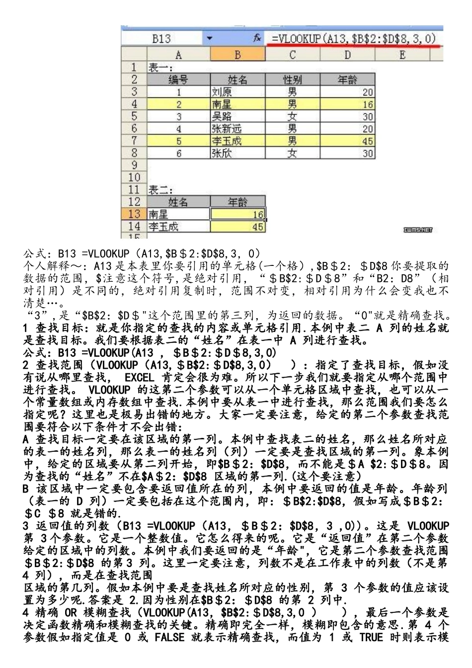 计算机二级考试office高级应用Excel函数复习重点_第2页