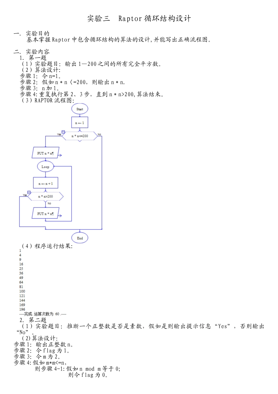 计算机基础-raptor实验报告_第2页