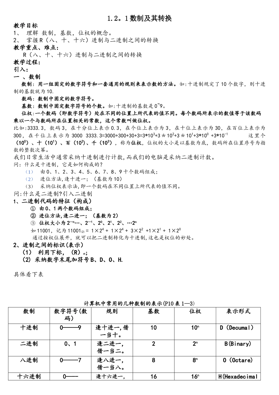 计算机基础数制及其转换_第1页