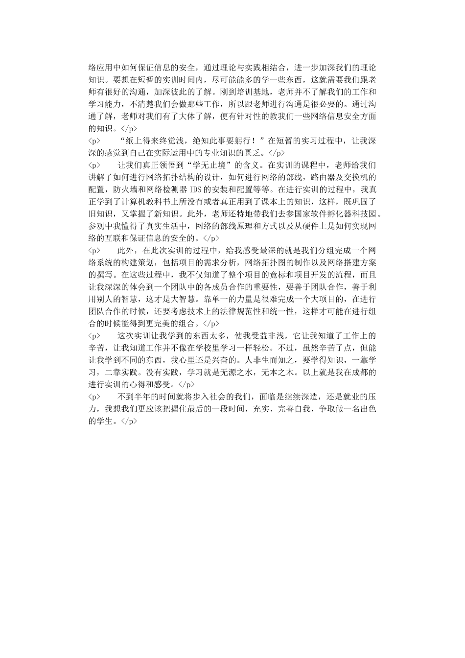 计算机实训心得体会_第3页