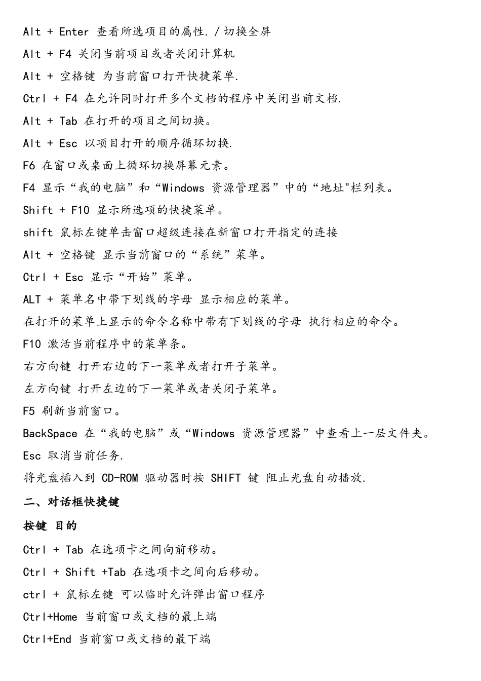 计算机常用快捷键_第3页