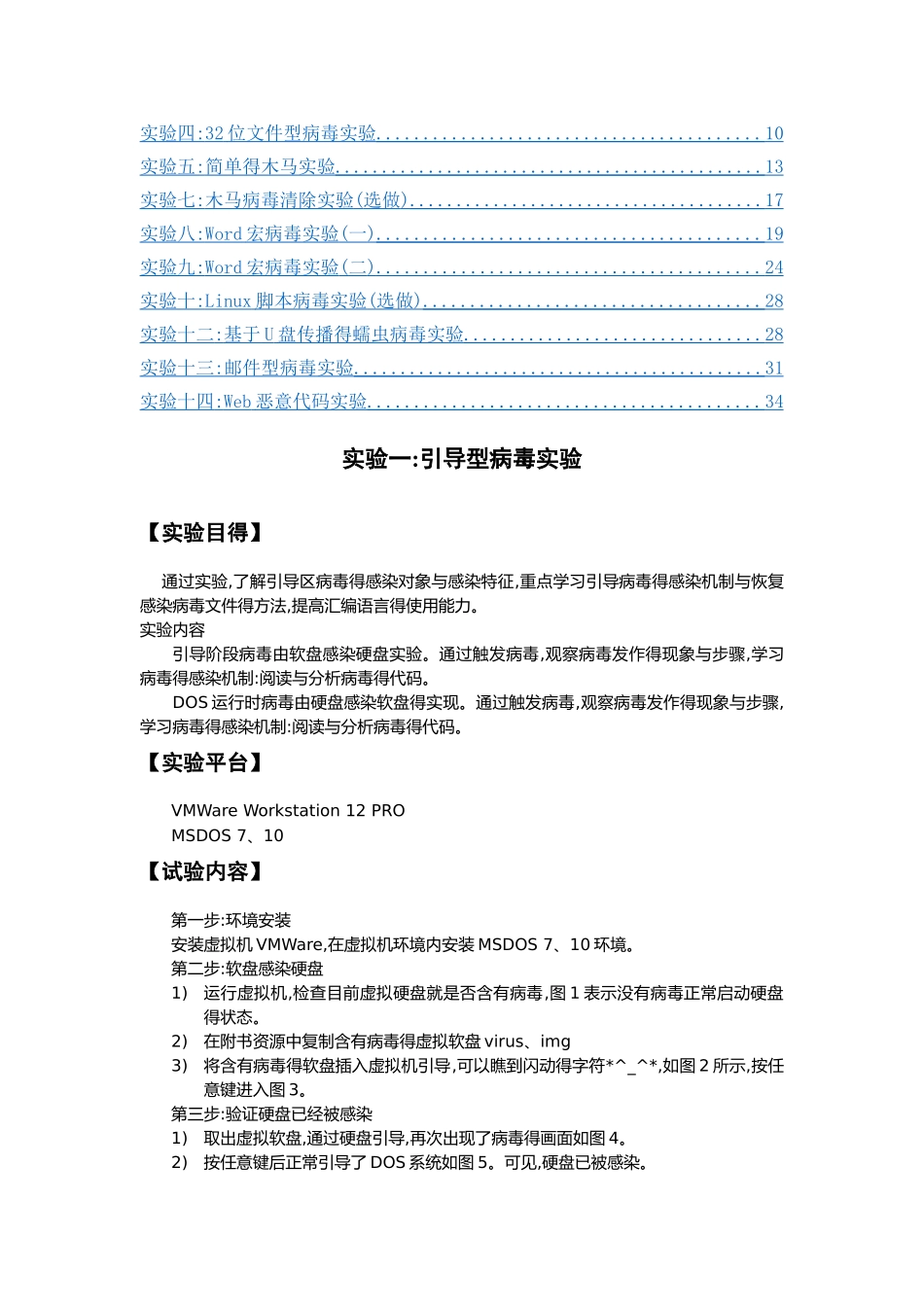 计算机病毒及防治实验报告_第2页