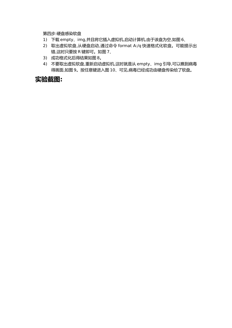 计算机病毒及防治实验报告_第3页
