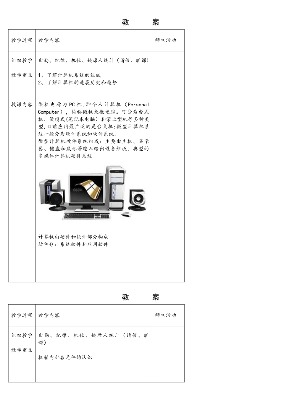 计算机维护与维修教案内容_第1页