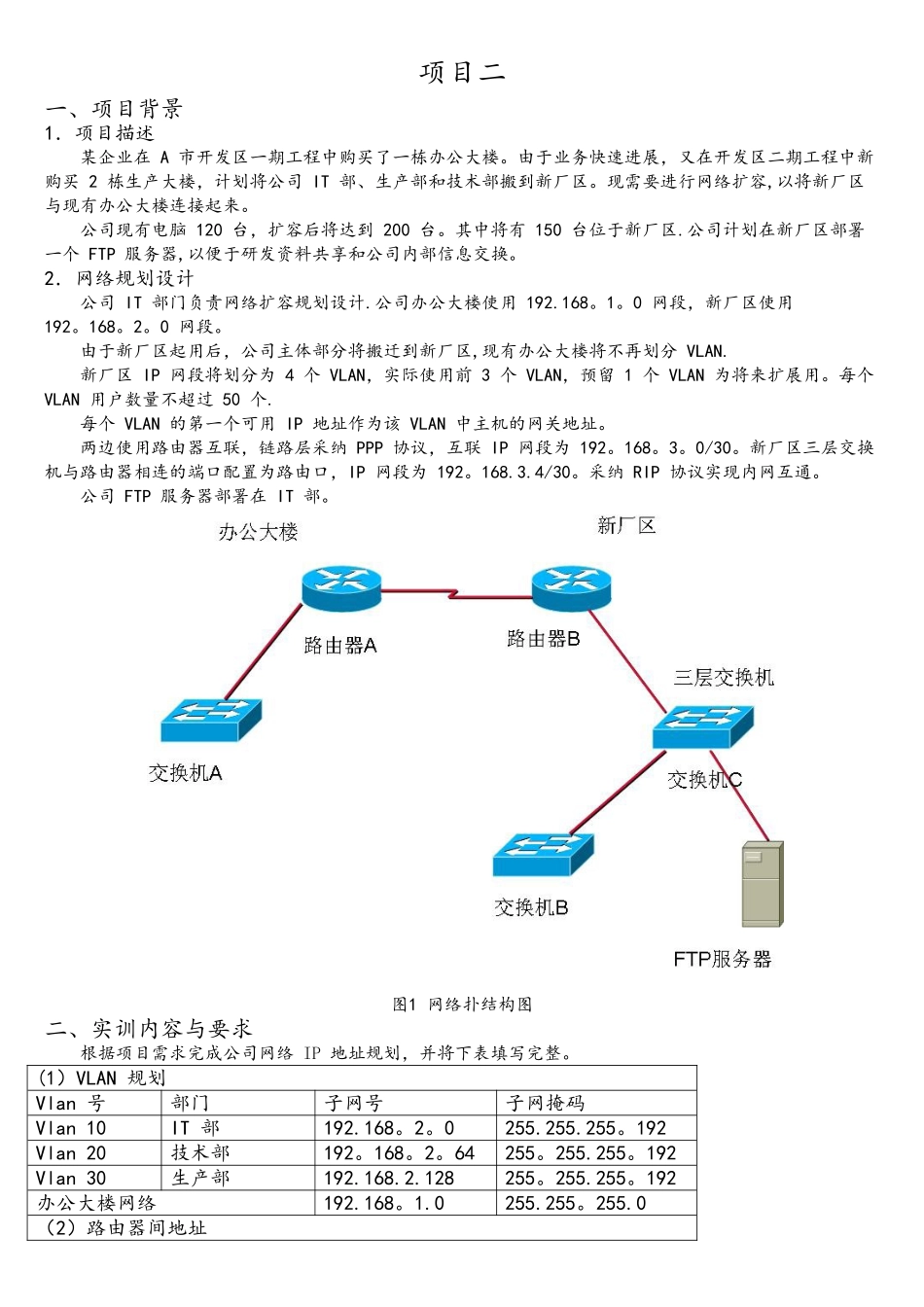 计算机网络基础综合项目实训_第3页