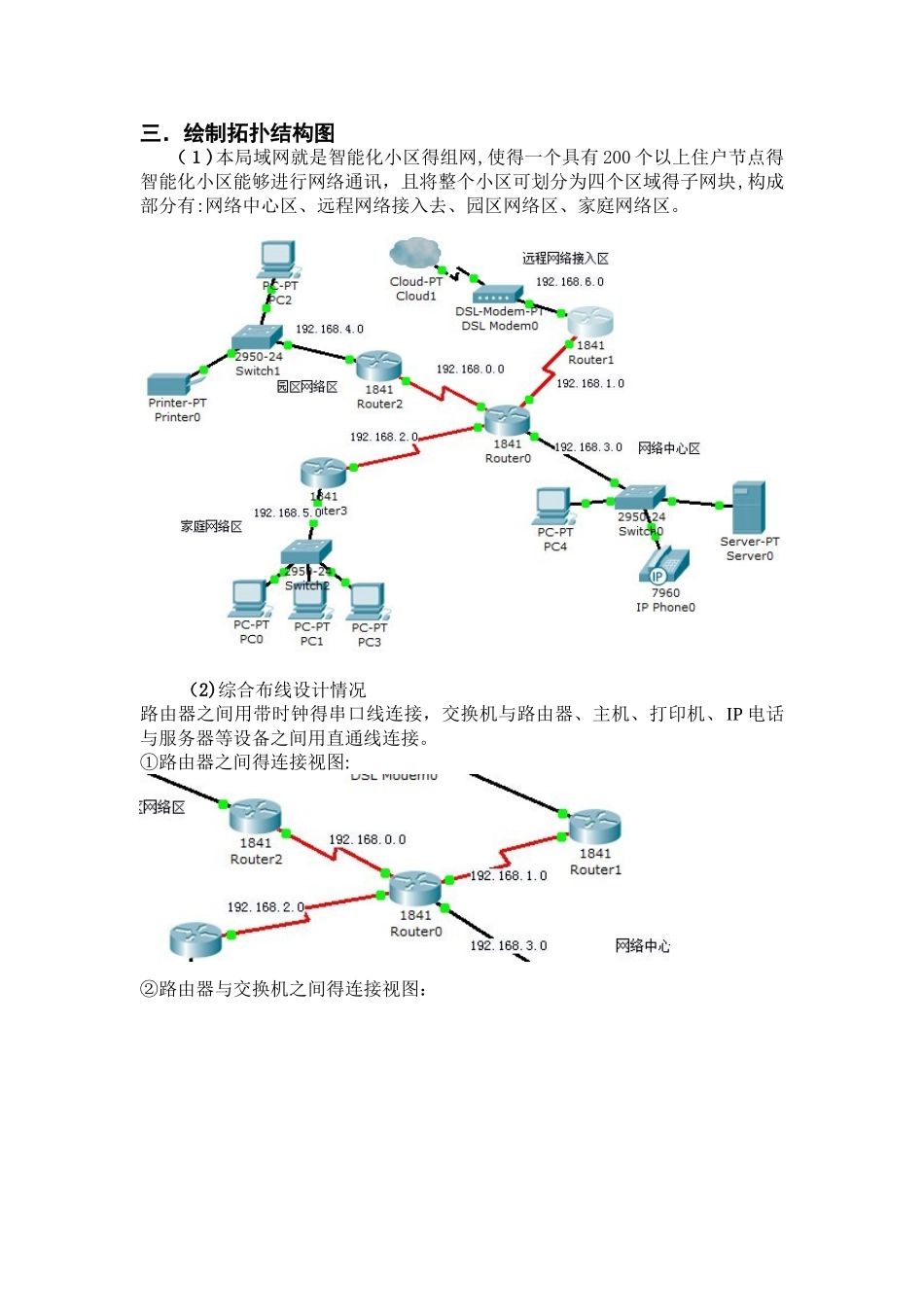 计算机网络课程设计报告_第3页