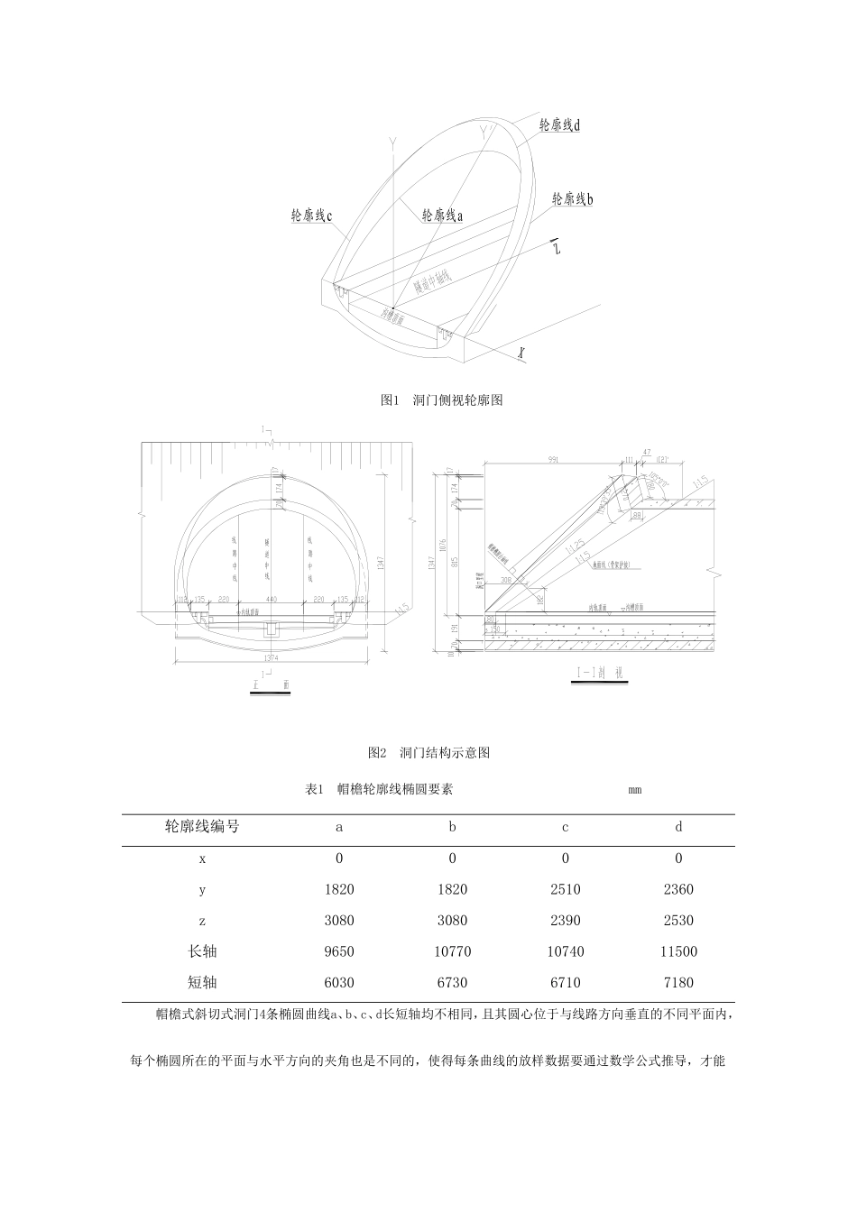 计算机辅助设计在客专铁路隧道洞门施工放样中的应用_第2页