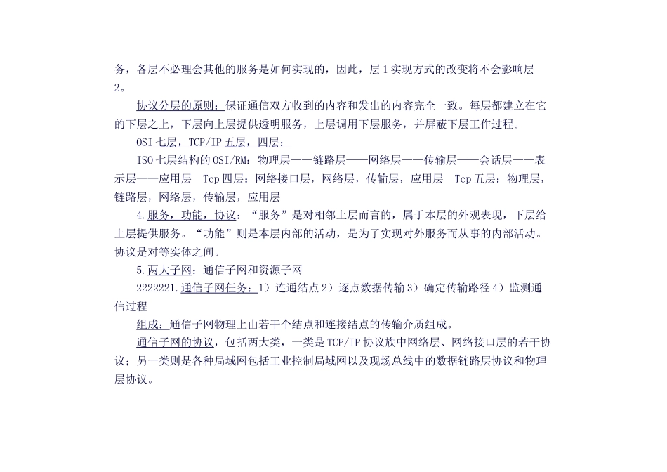 计算机通信网络必考知识点_第2页