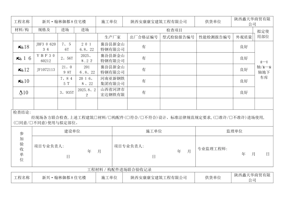 设备进场联合验收记录表_第2页
