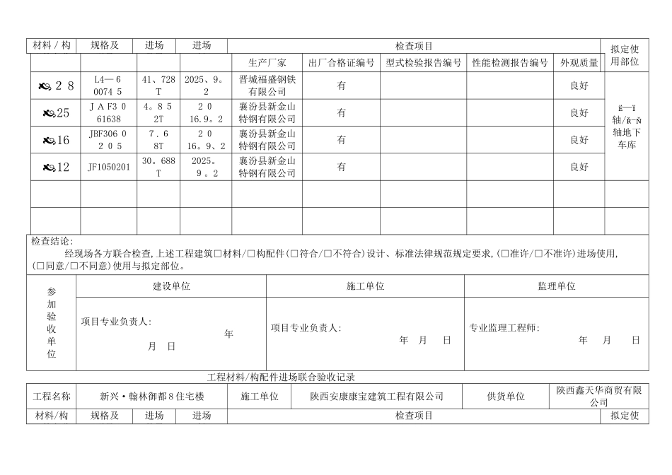设备进场联合验收记录表_第3页