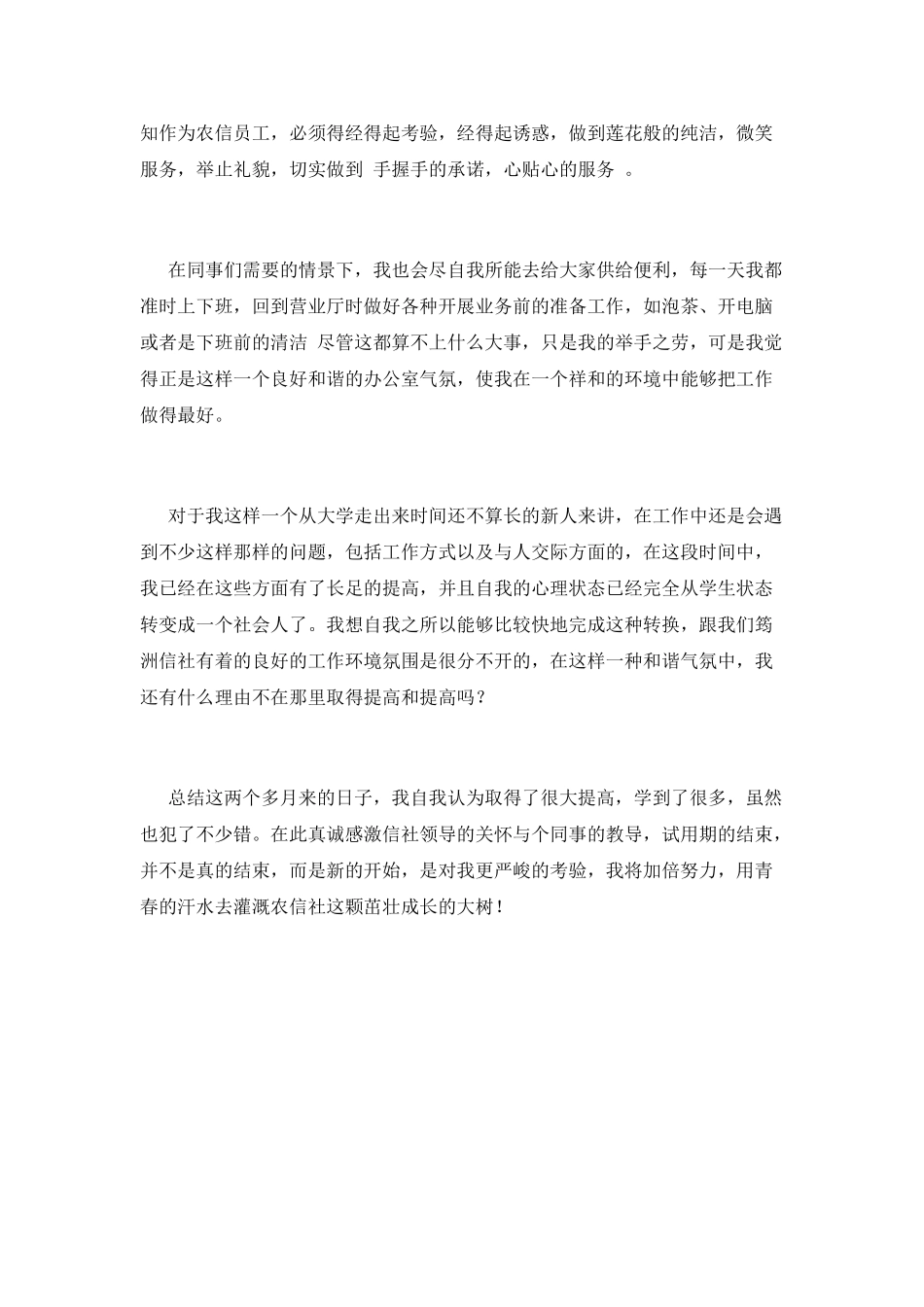 试用期工作总结范文(二十二)_第2页