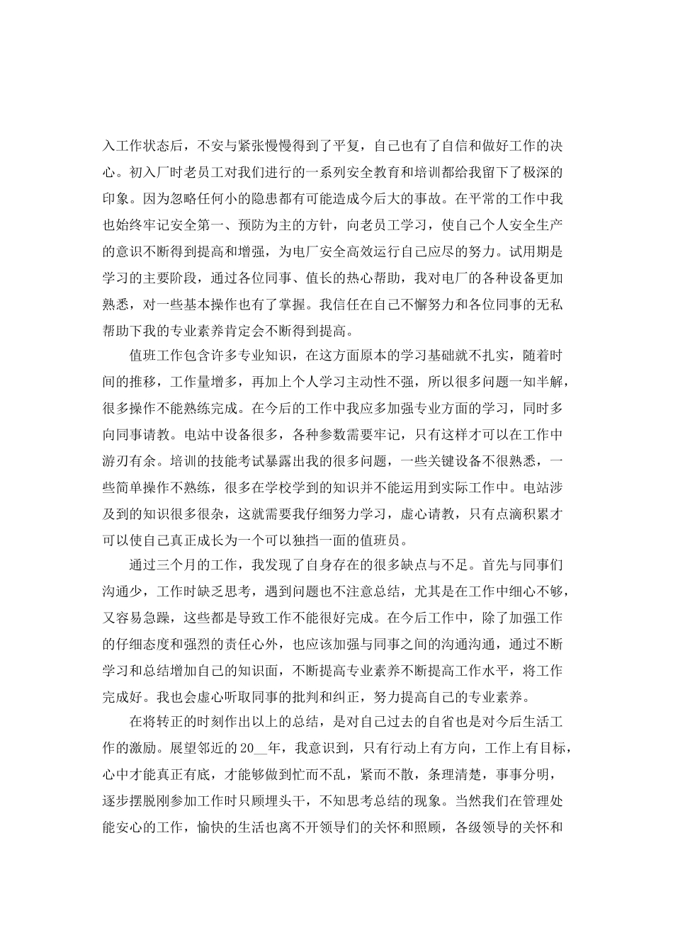 试用期转正工作总结2025最新_第3页