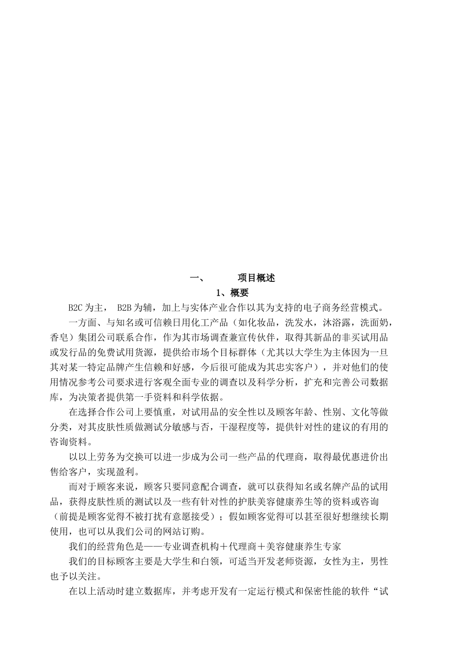 试用网电子商务创业计划书_第3页