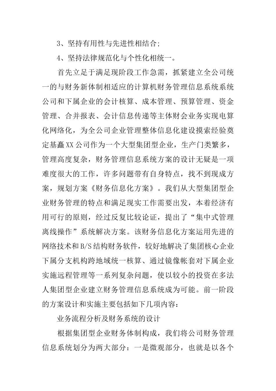 财务信息化方案范文推荐_第3页