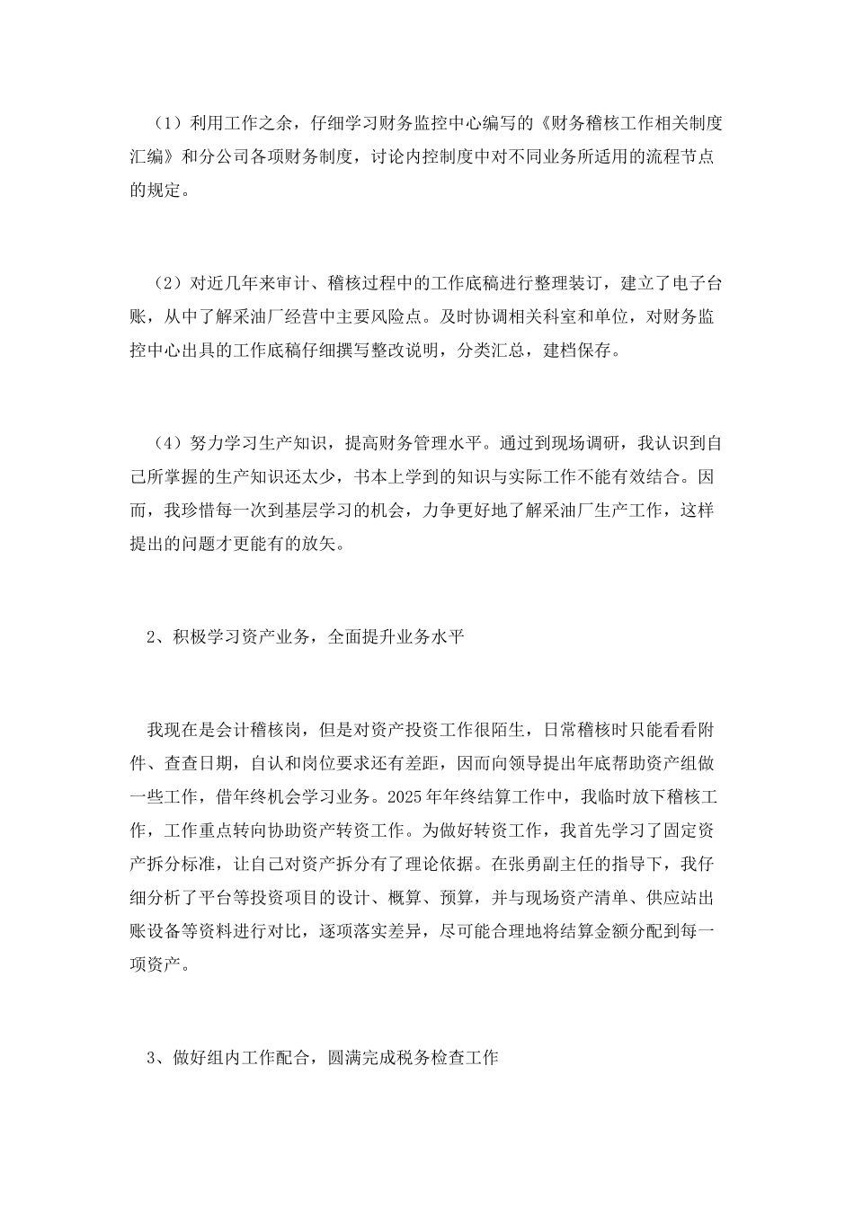 财务稽核个人工作总结_第2页