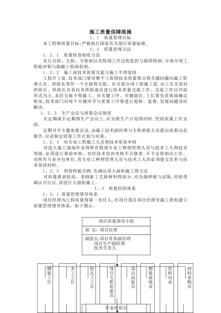 质量、安全、成本、进度保障措施