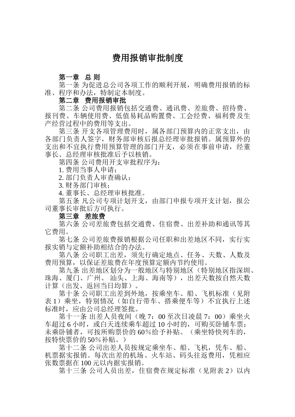 费用报销审批制度分析 _第1页