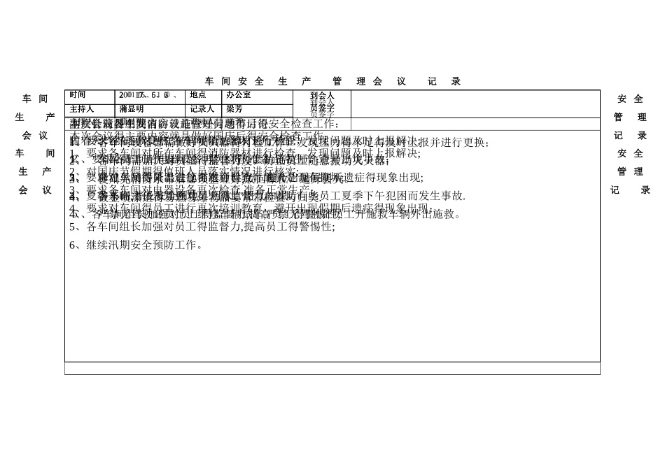 车间安全会议记录表_第3页