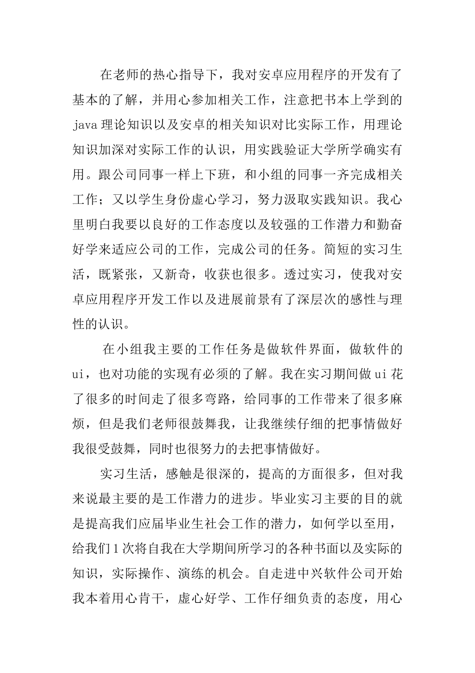 软件公司实习报告范文_第2页