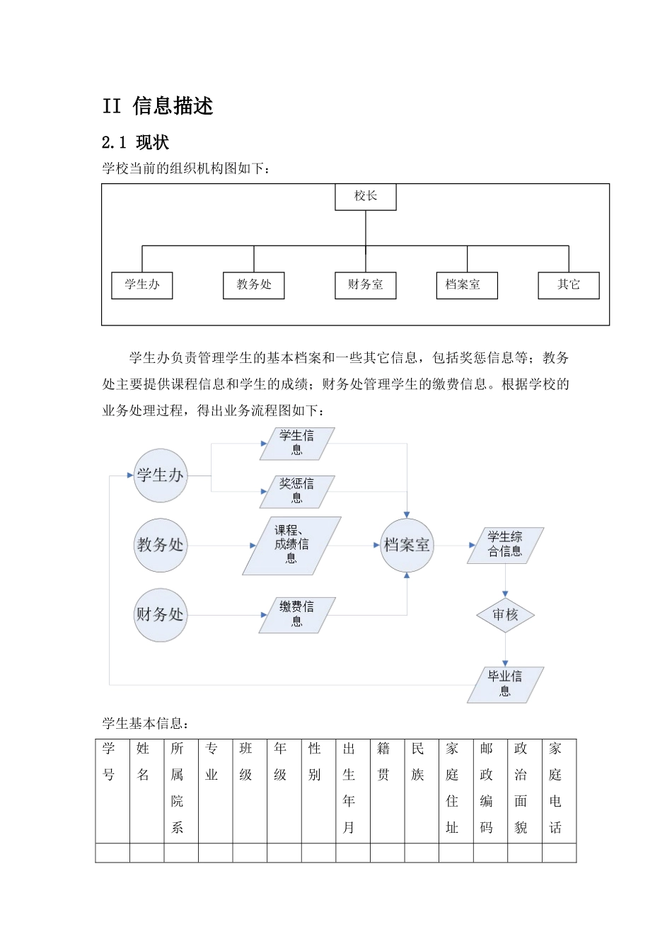 软件工程实验-学生信息管理系统-需求分析_第3页