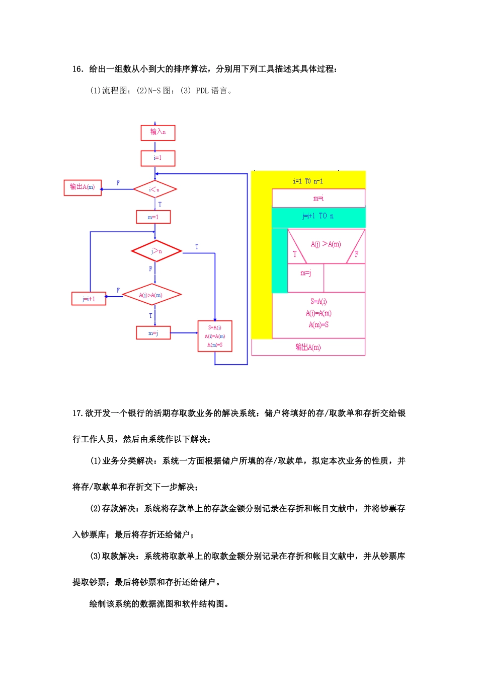 软件工程期末考试大题考试题型_第3页