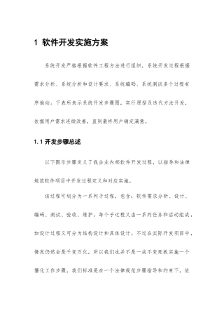 软件开发实施专项方案