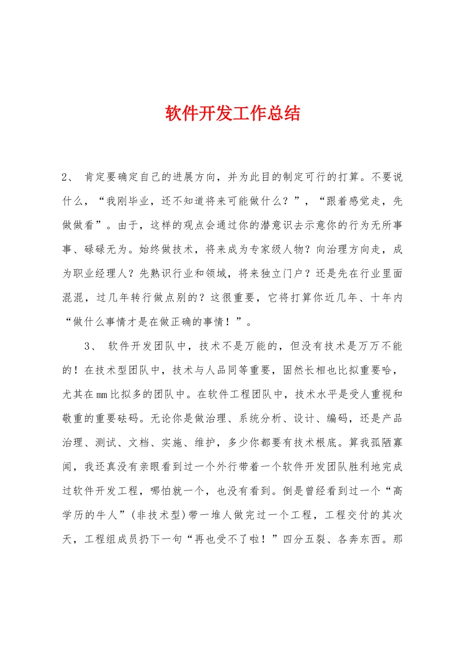 软件开发工作总结_第1页