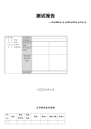 软件测试报告实例