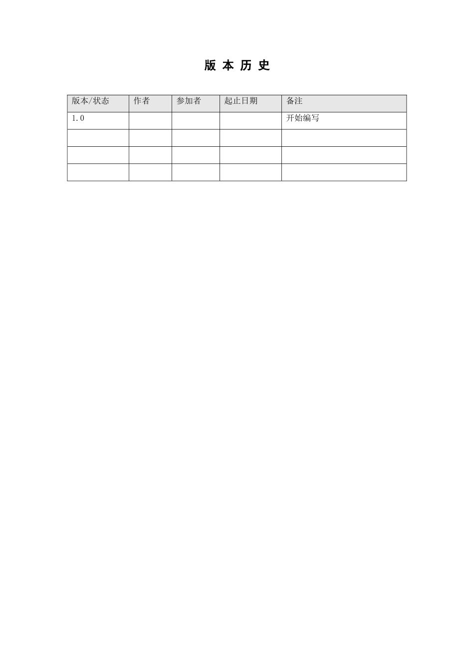 软件系统详细设计说明书模板软件系统说明书模板_第2页