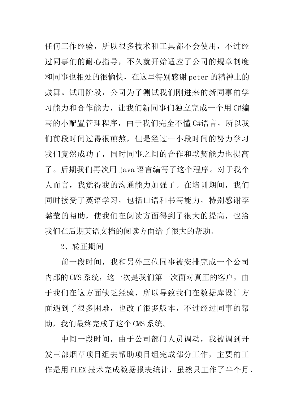 软件行业2025个人年度工作总结_第3页