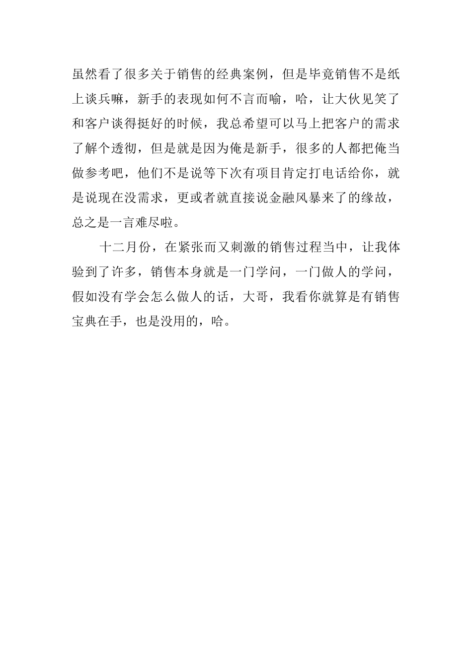 软件销售业务员个人总结-_第3页