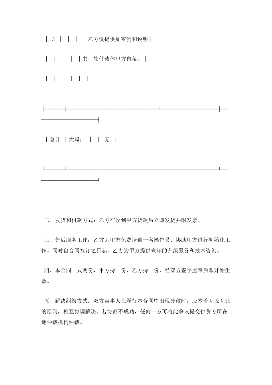 软件销售合同(样式三)_第2页
