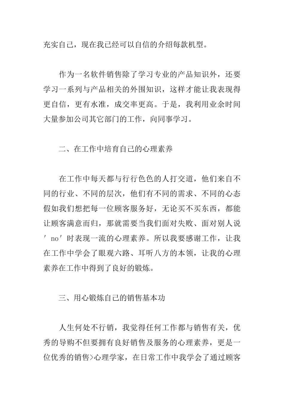 软件销售述职报告格式_第2页