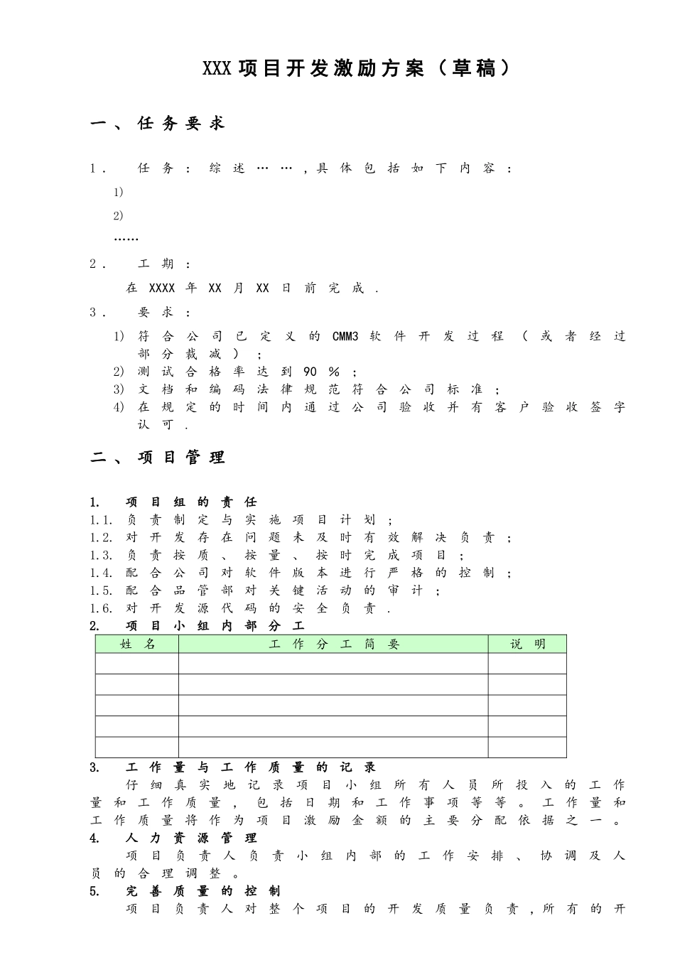 软件项目激励方案_第1页