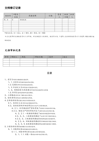 软件项目验收标准文档