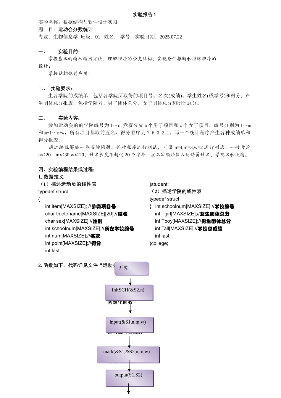 运动会分数统计---C++_第1页