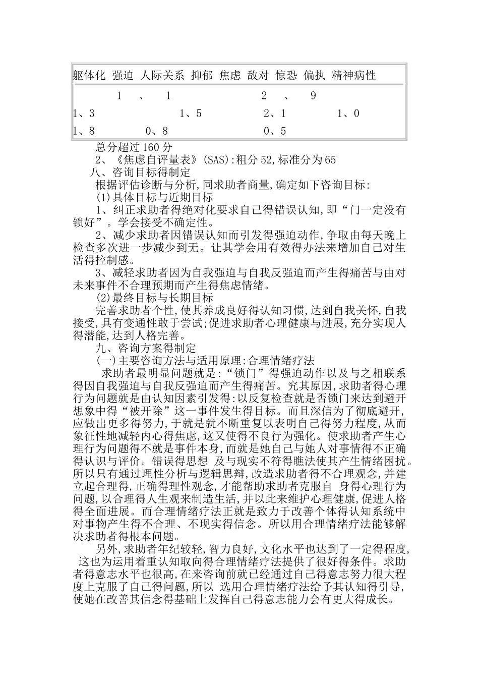 运用合理情绪疗法治疗的一个案例报告_第3页