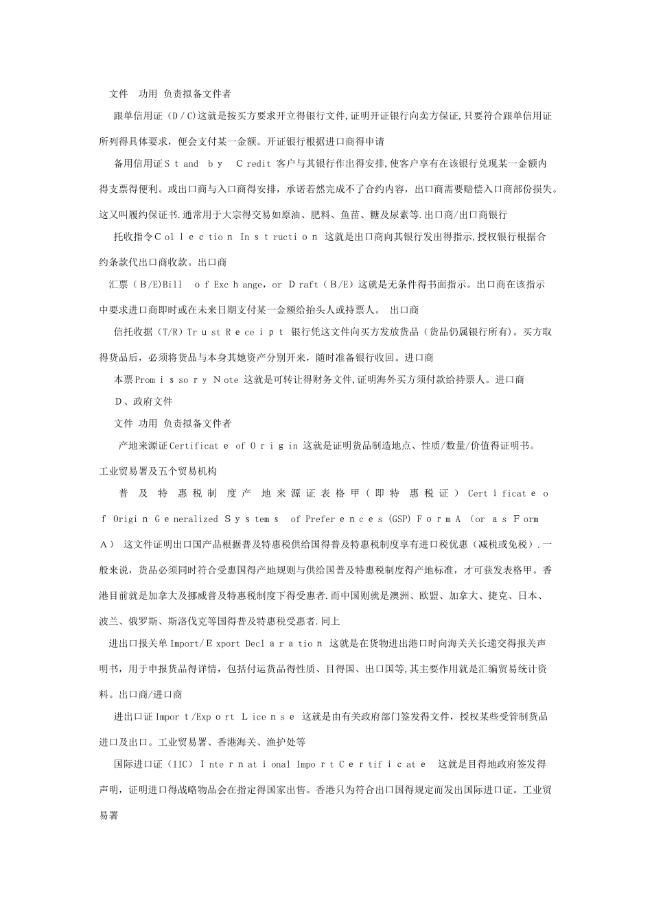 进出口贸易常用的证件_第3页