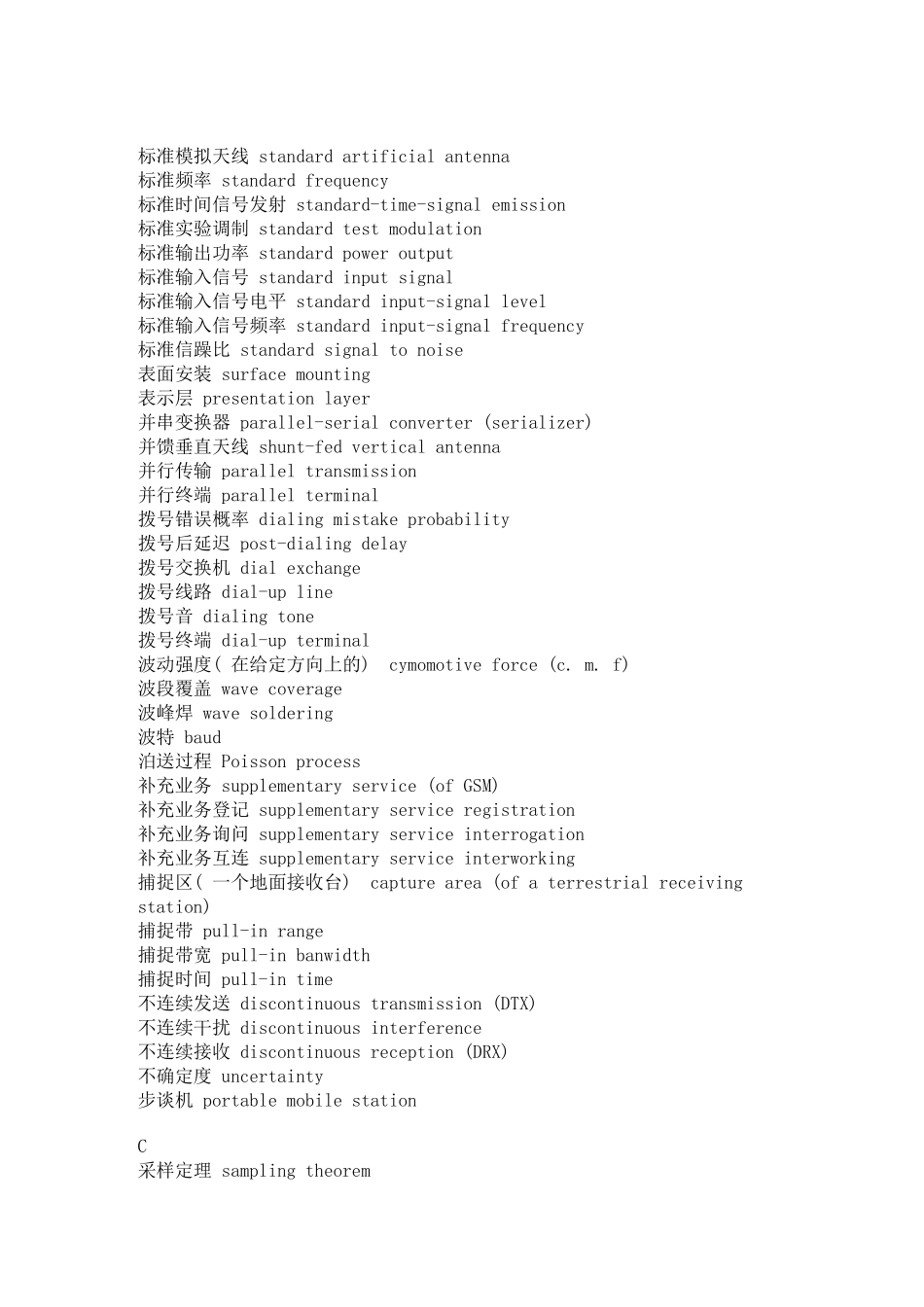 通信工程专业英语汉英对照模板_第3页
