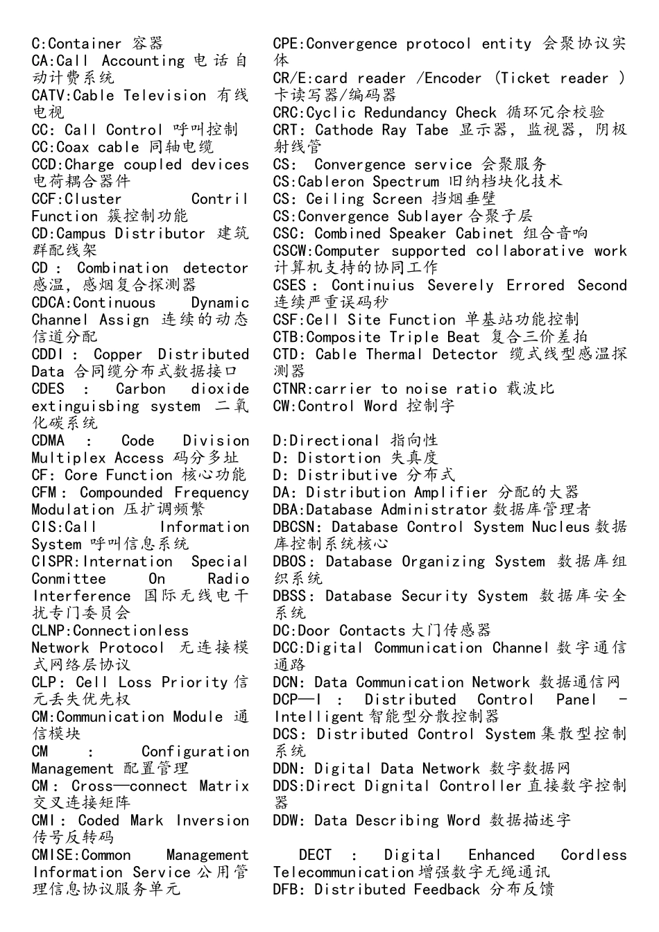 通信工程专业英语词汇_第3页