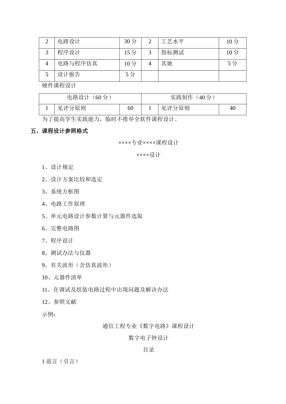 通信工程课程设计实施细则样本_第3页