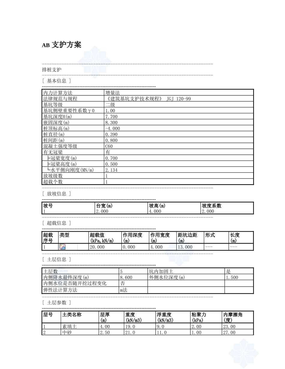 通信机楼基坑支护工程计算书_第3页