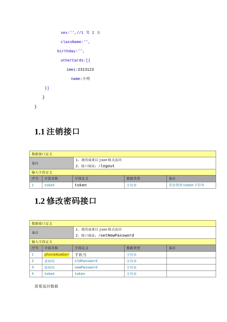 通用App接口定义文档规范样本_第3页