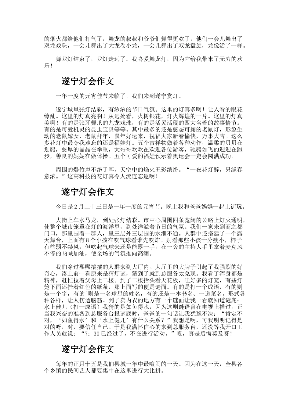 遂宁灯会叙事作文_第2页