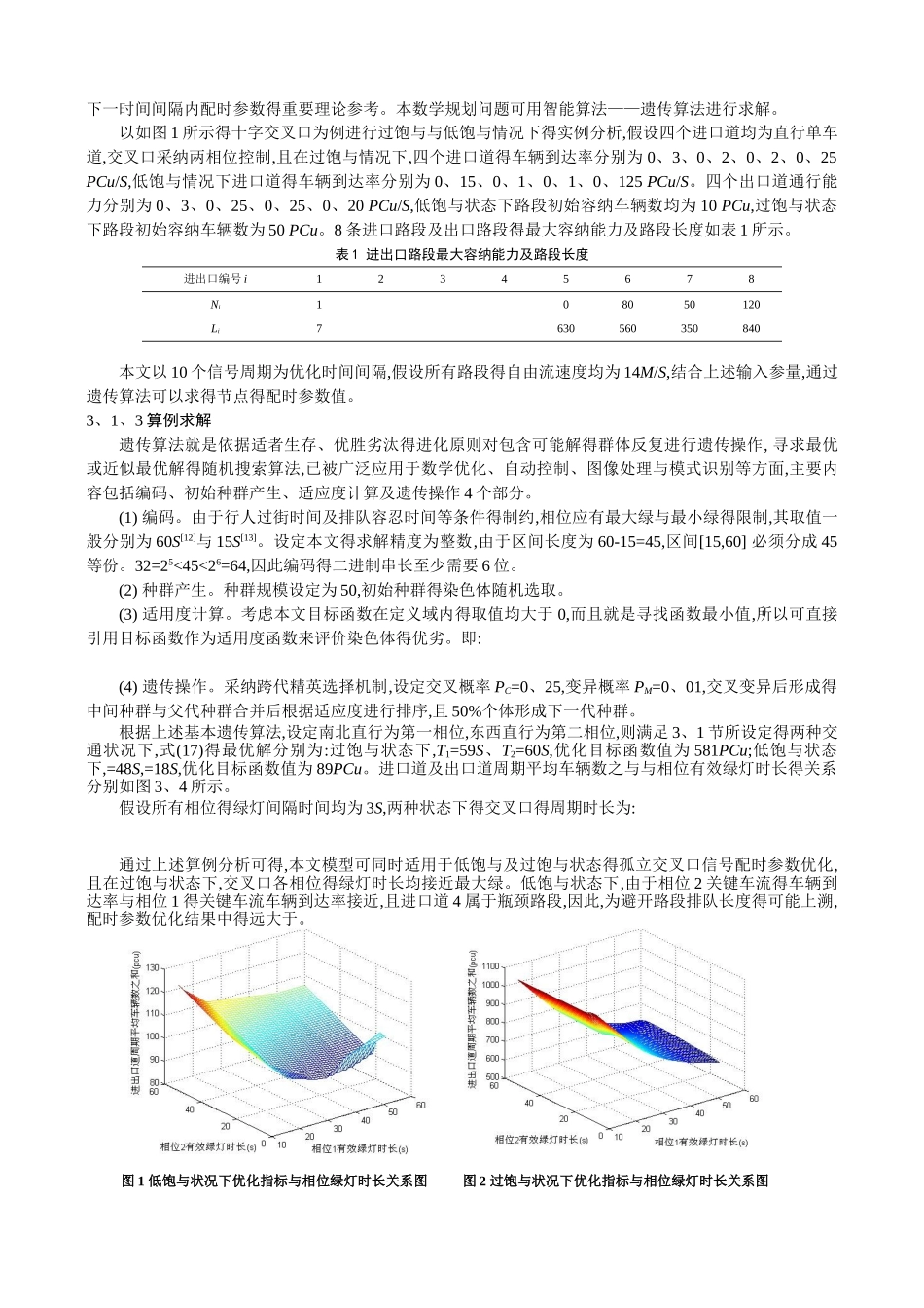 遗传算法在交叉口配时优化中的应用_第3页