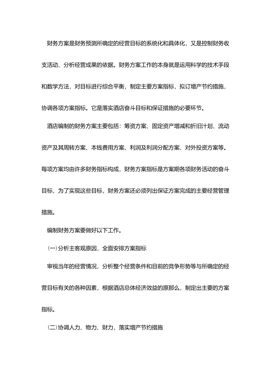 酒店新入职财务经理工作计划_第2页